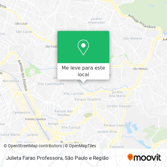 Julieta Farao Professora mapa