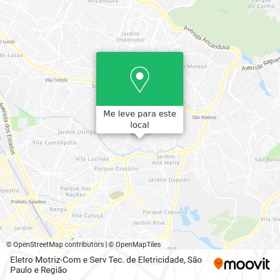 Eletro Motriz-Com e Serv Tec. de Eletricidade mapa