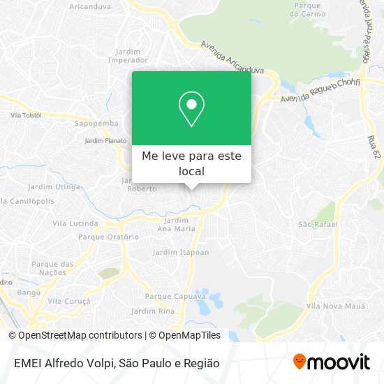 EMEI Alfredo Volpi mapa