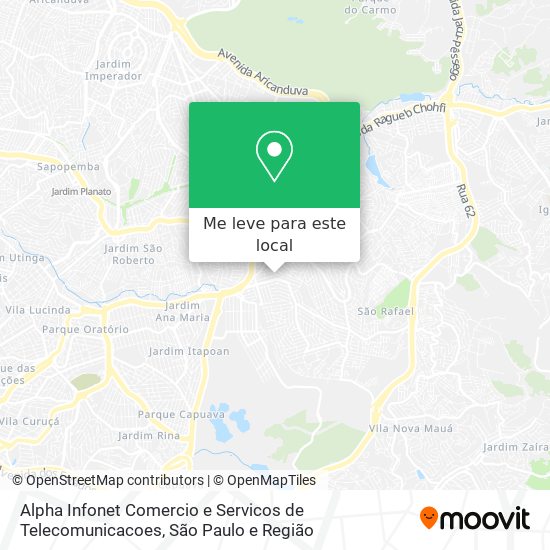 Alpha Infonet Comercio e Servicos de Telecomunicacoes mapa