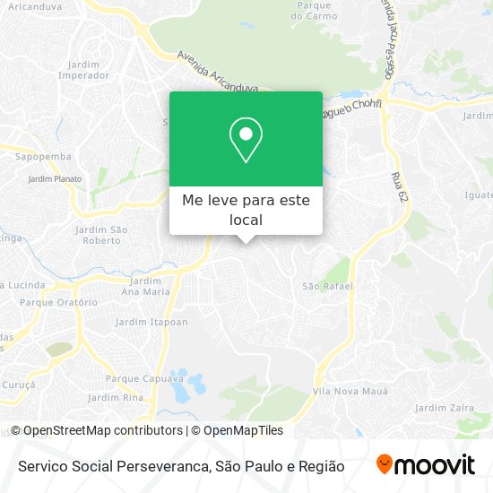 Servico Social Perseveranca mapa