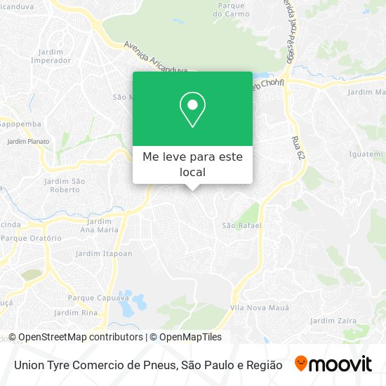 Union Tyre Comercio de Pneus mapa