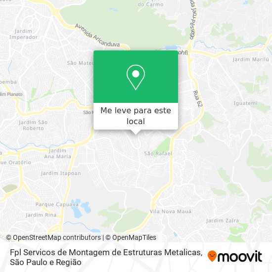 Fpl Servicos de Montagem de Estruturas Metalicas mapa