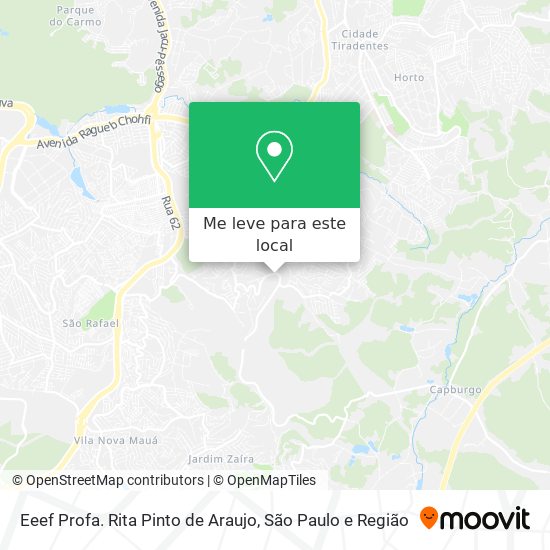 Eeef Profa. Rita Pinto de Araujo mapa