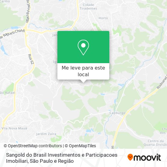 Sangold do Brasil Investimentos e Participacoes Imobiliari mapa