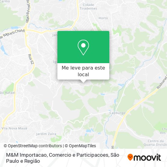 M&M Importacao, Comercio e Participacoes mapa