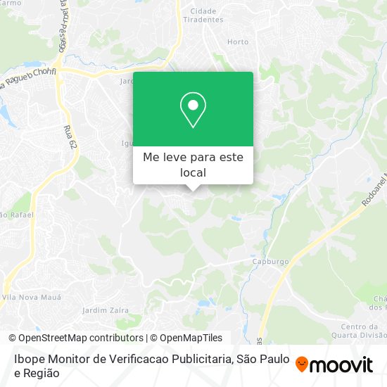 Ibope Monitor de Verificacao Publicitaria mapa