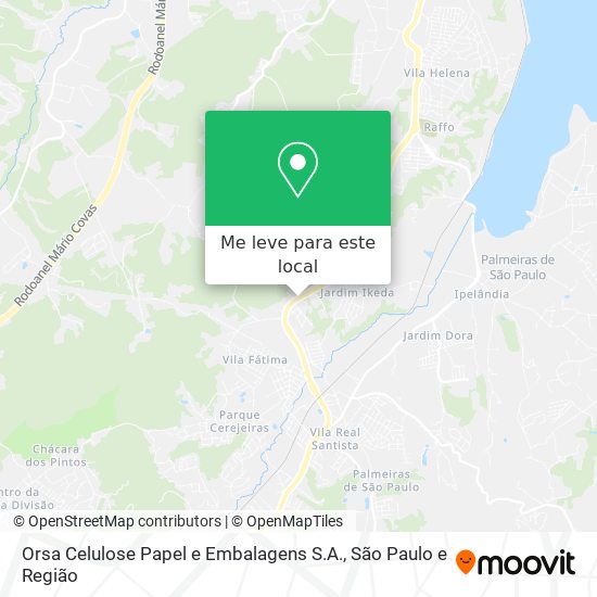 Orsa Celulose Papel e Embalagens S.A. mapa