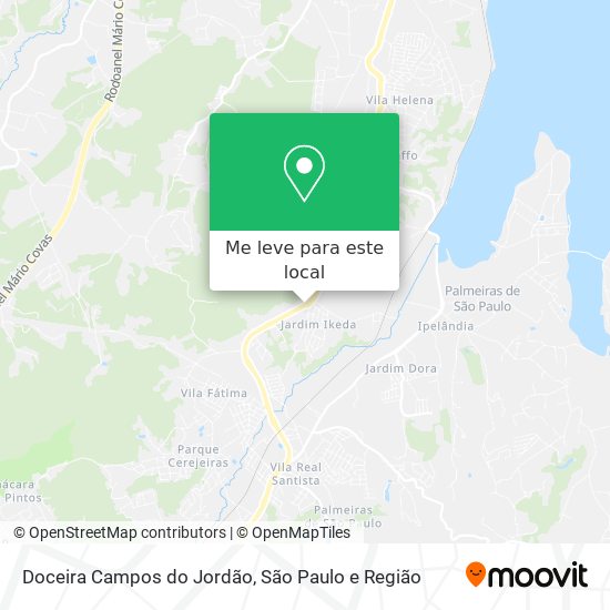 Doceira Campos do Jordão mapa