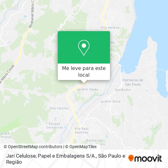 Jarí Celulose, Papel e Embalagens S / A. mapa