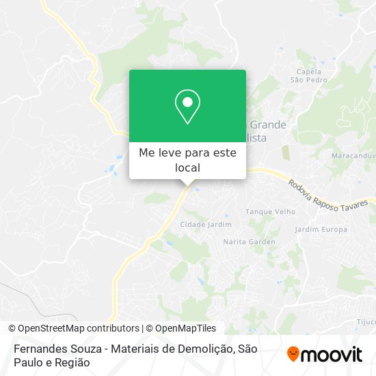 Fernandes Souza - Materiais de Demolição mapa