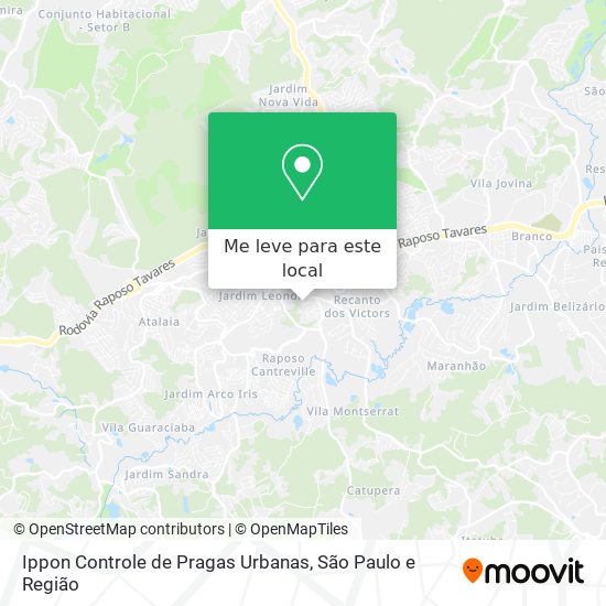 Ippon Controle de Pragas Urbanas mapa