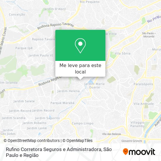 Rufino Corretora Seguros e Administradora mapa