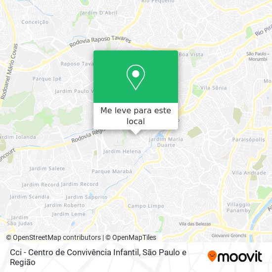 Cci - Centro de Convivência Infantil mapa