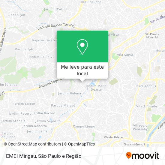 EMEI Mingau mapa