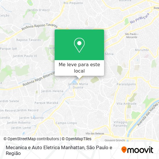 Mecanica e Auto Eletrica Manhattan mapa
