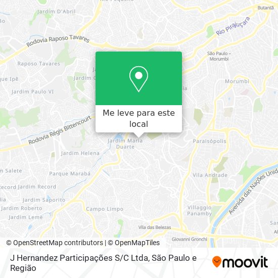 J Hernandez Participações S / C Ltda mapa