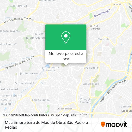 Mac Empreiteira de Mao de Obra mapa