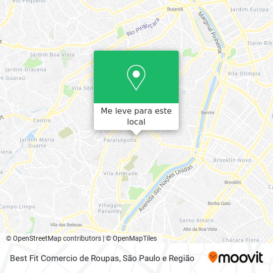 Best Fit Comercio de Roupas mapa