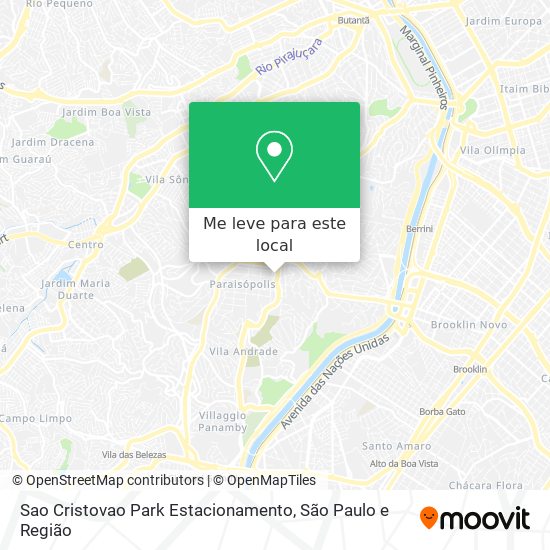 Sao Cristovao Park Estacionamento mapa