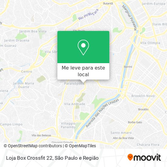 Loja Box Crossfit 22 mapa