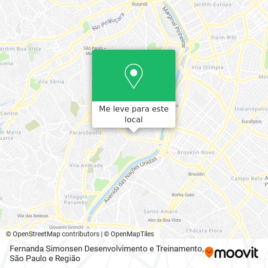 Fernanda Simonsen Desenvolvimento e Treinamento mapa