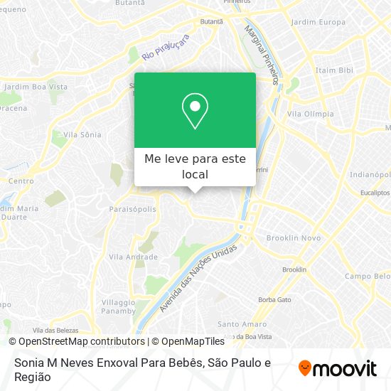 Sonia M Neves Enxoval Para Bebês mapa