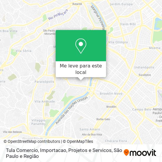 Tula Comercio, Importacao, Projetos e Servicos mapa