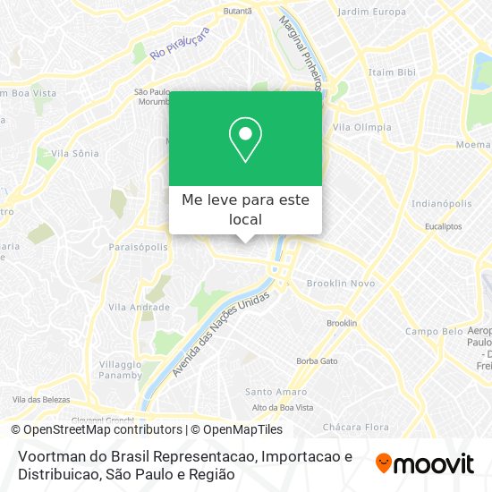 Voortman do Brasil Representacao, Importacao e Distribuicao mapa