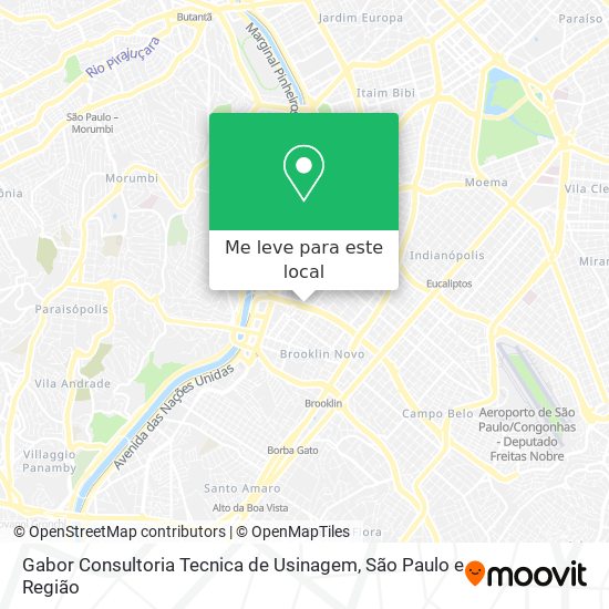 Gabor Consultoria Tecnica de Usinagem mapa