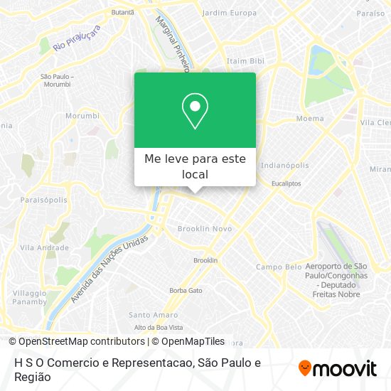 H S O Comercio e Representacao mapa