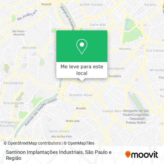 Santinon Implantações Industriais mapa