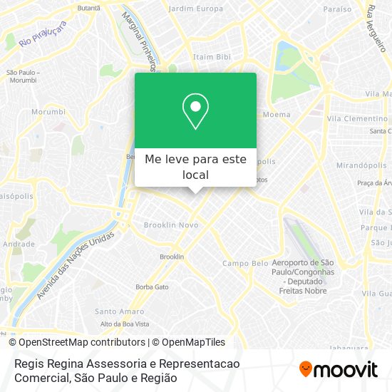 Regis Regina Assessoria e Representacao Comercial mapa