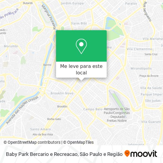 Baby Park Bercario e Recreacao mapa