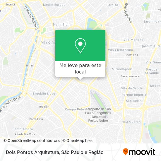 Dois Pontos Arquitetura mapa