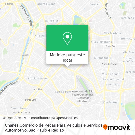 Chanes Comercio de Pecas Para Veiculos e Servicos Automotivo mapa