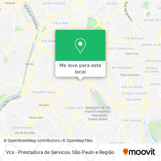 Vcs - Prestadora de Servicos mapa