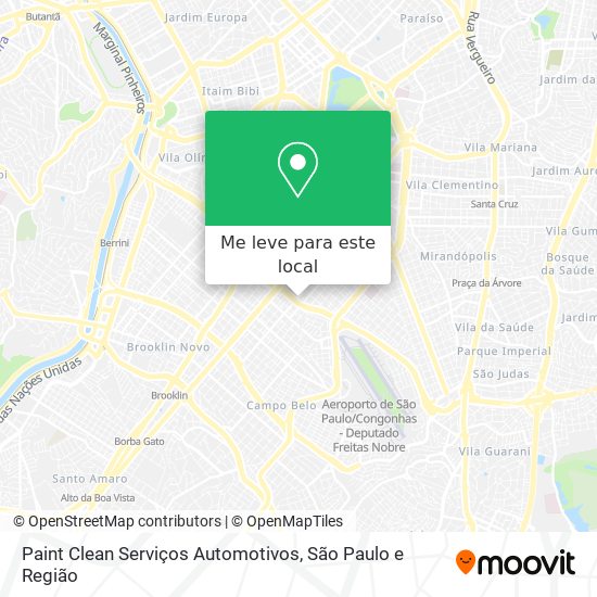 Paint Clean Serviços Automotivos mapa