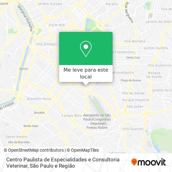 Centro Paulista de Especialidades e Consultoria Veterinar mapa