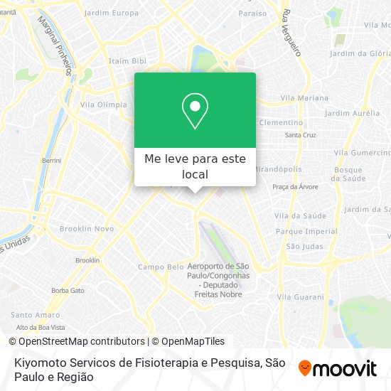 Kiyomoto Servicos de Fisioterapia e Pesquisa mapa