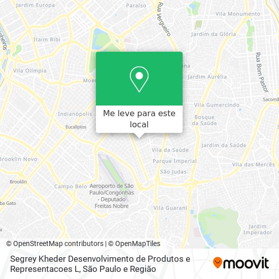 Segrey Kheder Desenvolvimento de Produtos e Representacoes L mapa