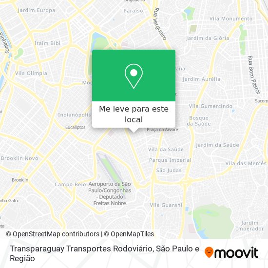 Transparaguay Transportes Rodoviário mapa