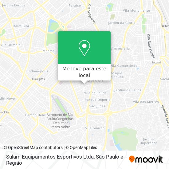 Sulam Equipamentos Esportivos Ltda mapa