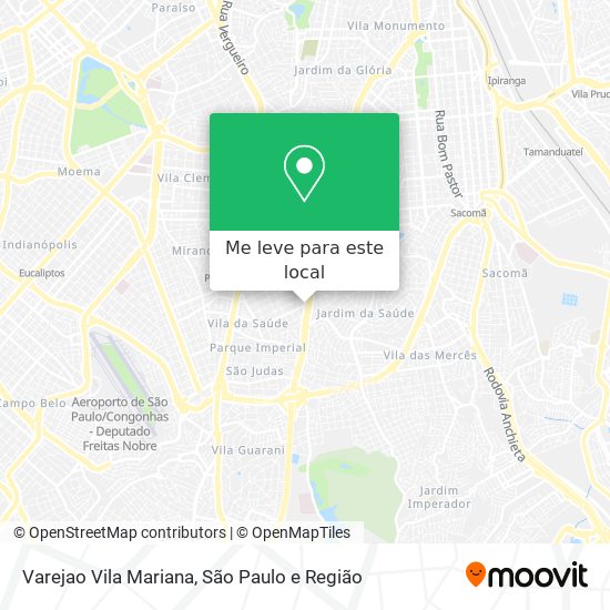 Varejao Vila Mariana mapa