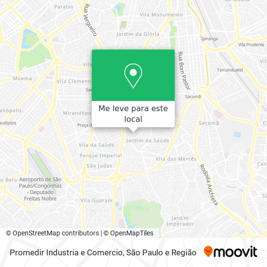 Promedir Industria e Comercio mapa