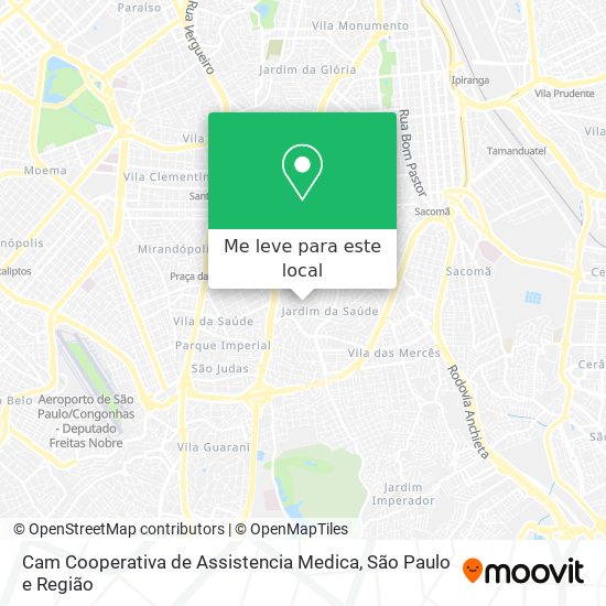 Cam Cooperativa de Assistencia Medica mapa