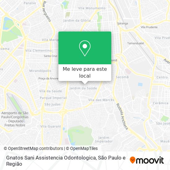 Gnatos Sani Assistencia Odontologica mapa