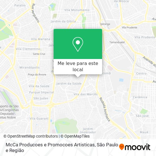 McCa Producoes e Promocoes Artisticas mapa
