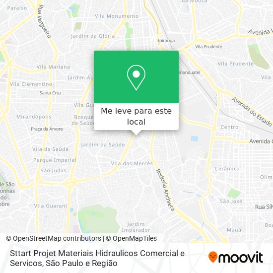 Sttart Projet Materiais Hidraulicos Comercial e Servicos mapa