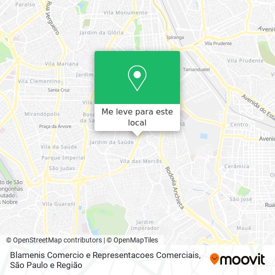 Blamenis Comercio e Representacoes Comerciais mapa